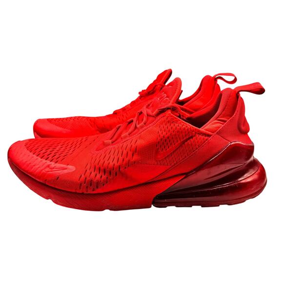 Nike Air Max 270 Triple Red CV7544-600 Men’s Size 12 Sneakers - Picture 3 of 8